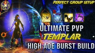 ULTIMATE TEMPLAR PvP BUILD ⭐ CRAZY AoE BURST COMBO BUILD ⭐ ESO Templar Build DragooX [upl. by Cherie]