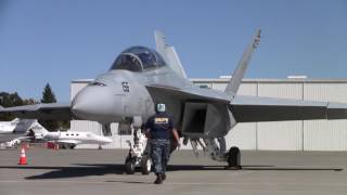 FA18F startup preflight checks taxi [upl. by Eisseb]