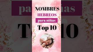 Top 10 nombres hebreos para niñas 2024 nombres nombresdeniñas [upl. by Blinny559]