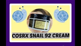 COSRX ADVANCED SNAIL 92 ALL IN ONE CREAM REVIEW DR DRAY [upl. by Oilejor]