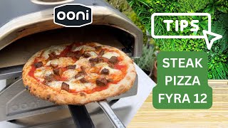 How To Cook an Ooni Fyra 12 Steak Pizza from Start to Finish [upl. by Bouchard]