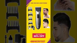 Kemei KM3909 Hair Clippers Trimmer For Men  Best Hair Trimmer Review  Trimmer Price in Bangladesh [upl. by Anierdna275]