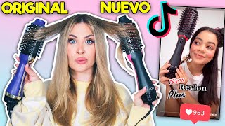 PROBAMOS EL NUEVO CEPILLO ALISADOR QUE SE HA HECHO VIRAL EN TIK TOK  REVLON PLUS [upl. by Castle967]