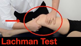 How to perform an ACL Lachman test for the Knee ligaments [upl. by Telocin]