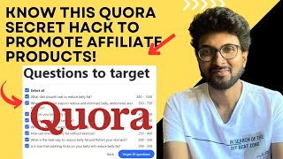 Know This Quora Secret Hack To Promote Affiliate Products [upl. by Jeanne412]