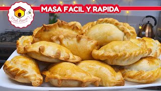 EMPANADAS DE CARNE masa fácil y rápida para hacer las tapitas [upl. by Beckerman]