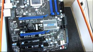 MSI P55AG55 Core i5 SLI Ready DDR3 Motherboard Unboxing amp First Look Linus Tech Tips [upl. by London]