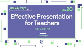 Effective Presentation for Teachers [upl. by Penman202]