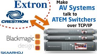 TCP control ATEM Switchers for Crestron Extron and other AV systems [upl. by Lejna261]