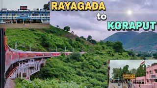 Monsoon Train Journey  Rayagada To Koraput  Beautiful Route Of Odisha  Hirakhand Exp [upl. by Anelam]