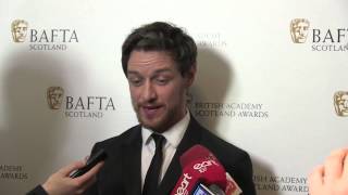 Scottish BAFTAS 2014  James McAvoy interview [upl. by Almallah]