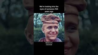 Colorized Footage of a WW1 Soldiers Brief Clip [upl. by Rett]