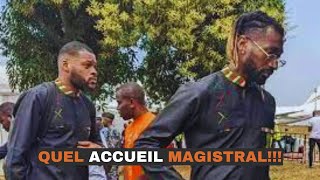 Accueil royal des lions indomptables à Yamoussoukro [upl. by Adnaloj]