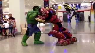 Hulk VS Hulkbuster at AFA Thailand by C4team [upl. by Oeramed]