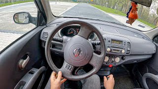 2003 Nissan Micra 15 Di 65 HP  POV Test Drive 787 Joe Black [upl. by Symons]