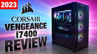 Corsair Vengeance i7400 Review  Best Gaming Prebuilt PC in 2023 [upl. by Aibun]