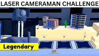 Roblox Toilet Tower Defense SOLO Laser Cameraman Challenge  Conquering 30 Waves of Mayhem [upl. by Llecrup]