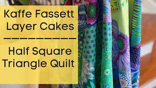 Kaffe Fassett Layer Cake Quilt Top  Quick amp Easy Patchwork Quilt Idea  Project Inspiration [upl. by Warila]