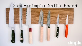 How to Make a Simple Magnetic Knife Board [upl. by Hereld]