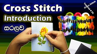 Cross Stitch Introduction SINHALA  Cross Stitch Basics  360 DEGREES [upl. by Socha129]