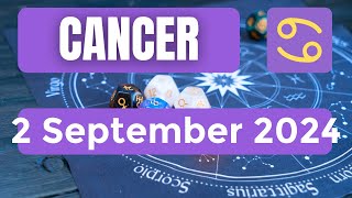 Cancer horoscope  Cancer Horoscope for Today 2 September 2024 [upl. by Aianat179]