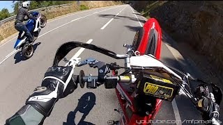 CRF Supermoto amp Sportbikes WHEELIES FLYBYS RAW [upl. by Maag679]