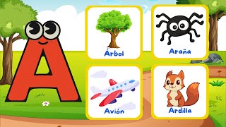 quot📚 Aprende el Abecedario ABC ✏️ Letras y Vocabulario en Español 🇪🇸 para Niños de Preescolar 🎒quot [upl. by Paulette127]