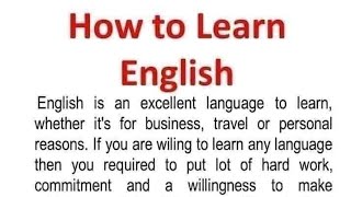 How to learn English [upl. by Hadleigh]