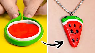 Beautiful DIY Polymer Clay Ideas  Cute Clay Crafts You Can Make Yourself [upl. by Ahsinet]