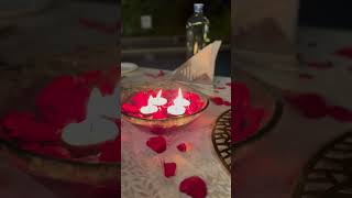 Candle light dinner 💕✨😍candle dinner candlelightdinner romantic date norimevlogs [upl. by Grata]