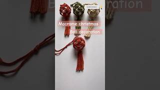 Macrame christmas ball decoration macramehandmadechristmasdecorshortsfeedshortshomedecordecor [upl. by Milde252]