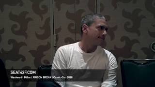 Wentworth Miller PRISON BREAK Interview Comic Con 2016 [upl. by Atinaw813]