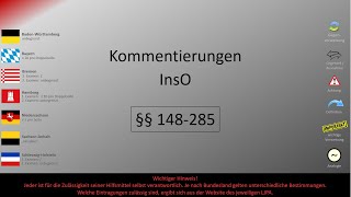 Kommentierungen InsO 5 §§ 148285 [upl. by Roda]