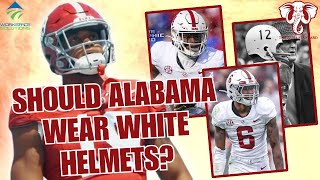 Alabama Player SETTLES DEBATE on Wearing White Helmets [upl. by Calli]