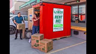 UHaul Boxes UBox pods review moving from MA to TX [upl. by Llewej]