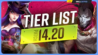 NEW TIER LIST for PATCH 1420  League of Legends [upl. by Isoais]