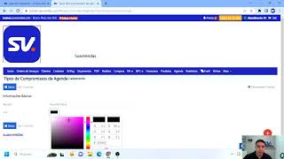 SUASVENDAS Como criar tipos de compromissos na Agenda [upl. by Leirvag]
