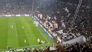 Euphoria Ultras Juve after win in Derby Della Mole against Torino at Allianz Stadium [upl. by Lynnet]