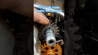 Pulsar 180 clutch engine timing￼ wrong ￼🤯 automobile mecanical pulsar220f shorts viralshorts [upl. by Jim]