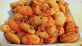 Giant Baked Beans  Fasolia Gigantes  Traditional Greek Recipe [upl. by Norword]