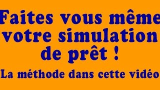 simulation prêt immobilier Je vous montre tout [upl. by Eardnaed144]