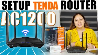 How to setup Tenda AC10AC1200 Wireless Router  MUMIMO Detailed in Hindi [upl. by Osithe949]