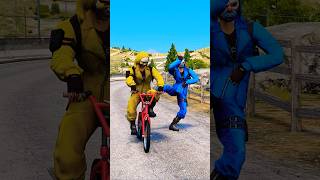 GTA V  YELLOW NOBI ESCAPED THE TRAP  shorts [upl. by Elleda]