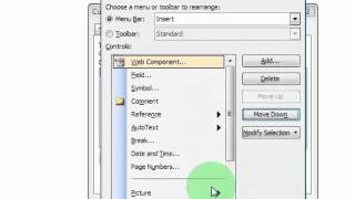 How to arrange menu options in MS Word 2003 [upl. by Gaeta]