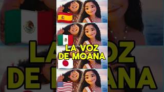 LA VOZ DE MOANA EN 4 DOBLAJES moana moana2 doblaje [upl. by Fabi]