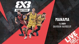 RELIVE  FIBA 3x3 World Tour Manama 2024  Day 1Session 1 [upl. by Netsrek]