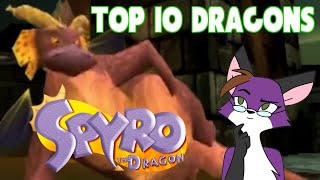 Spyro 1 Top 10 FAVORITE Dragons [upl. by Shamma]