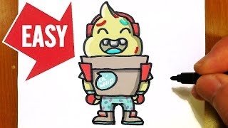 How to draw Fortnite skins【LIL WHIP】Easy amp Cute drawing｜Jolly Art NEGI [upl. by Wershba]