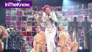 LADY GAGA performs DAVID BOWIE tribute GRAMMYS 2016  InTheKnow [upl. by Volotta]