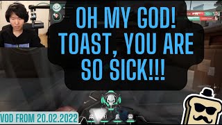 DISGUISED TOAST VALORANT VOD FROM 20032022 TOAST YOU ARE SO SICK [upl. by Hannahoj761]